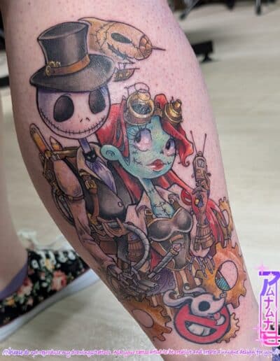 Tatouage Patate masquée, tatoueuse à Angoulême Chrysalide tattoo
